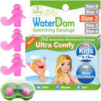 Waterdam Swimming Ear Plugs Great Waterproof Ultra Comfy Earplugs Prevent Swimmer'S Ear (Size 2+2+2: Kids Teens Medium Ear Women