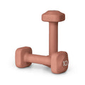 Tone Fitness 10 lb Neoprene Dumbbell Pair for Home Workouts - Non-Slip Design - Orange