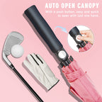 Zomake Large Golf Umbrella 68 Inch - Double Canopy Vented Golf Umbrellas For Rain Windproof Automatic Open Golf Push Cart Umbrel