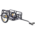 Bike Cargo Trailer, Bicycle Trailer, 110 Lbs Load Capacity, Heavy-Duty Bike Trailer Storage Cart, Foldable Compact Storage with 