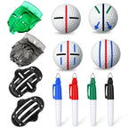 8 Pack Golf Ball Marker Liner Drawing Marker, 4 Golf Ball Marker Stencil And 4 Color Golf Ball Markers, Golf Ball Line Marker To