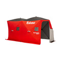 Eskimo QuickFish 6HD, Pop-Up Portable Shelter, No-Trip Door, Red/Black, Fully Insulated, Deluxe Ice Anchors, Six Person, Ice Fis