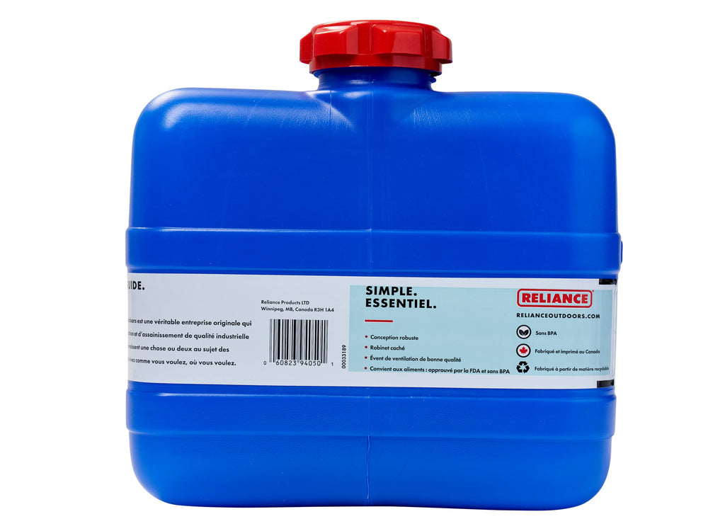 Reliance Products Aqua-Tainer 4 Gallon Rigid Water Container, Blue, 11.3' X 11.0 Inch X 10.8 Inch