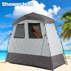 Portable Camping Shower Tent Deluxe Changing Room Easy Set Up Privacy Shelter,Large Toilet Tent With Floor Drain Design For Beac