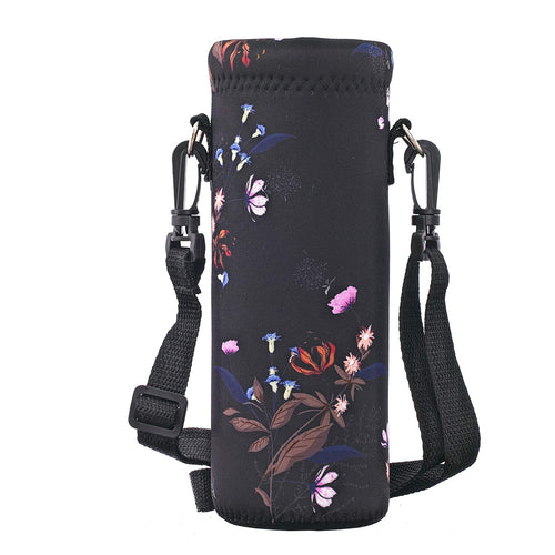 Aupet Water Bottle Bag Carrier,24Oz32Oz Insulated Neoprene Bottle Sling Holder Case Pouch Cover For 1000Ml750Ml Bottles With Sho