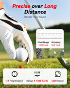 Redtiger Golf/Hunting Rangefinder, 7X Magnification 1200 Yards Laser Range Finder With Slope, Built-In Magnetic Bracket, Flag Po