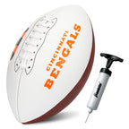 Franklin Sports Nfl Cincinnati Bengals Autograph Football - Official Size White Panel Souvenir Football For Autographs + Signatu
