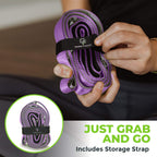 Gradient Fitness Stretching Strap For Physical Therapy, 12 Multi-Loop Stretch Strap 1'' W X 8' L, Neoprene Handles, Physical The