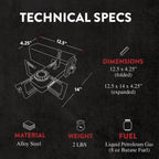 Gasone Gs-8300 - Camp Stove Compact Butane Stove With Carrying Case - Foldable Portable Stove
