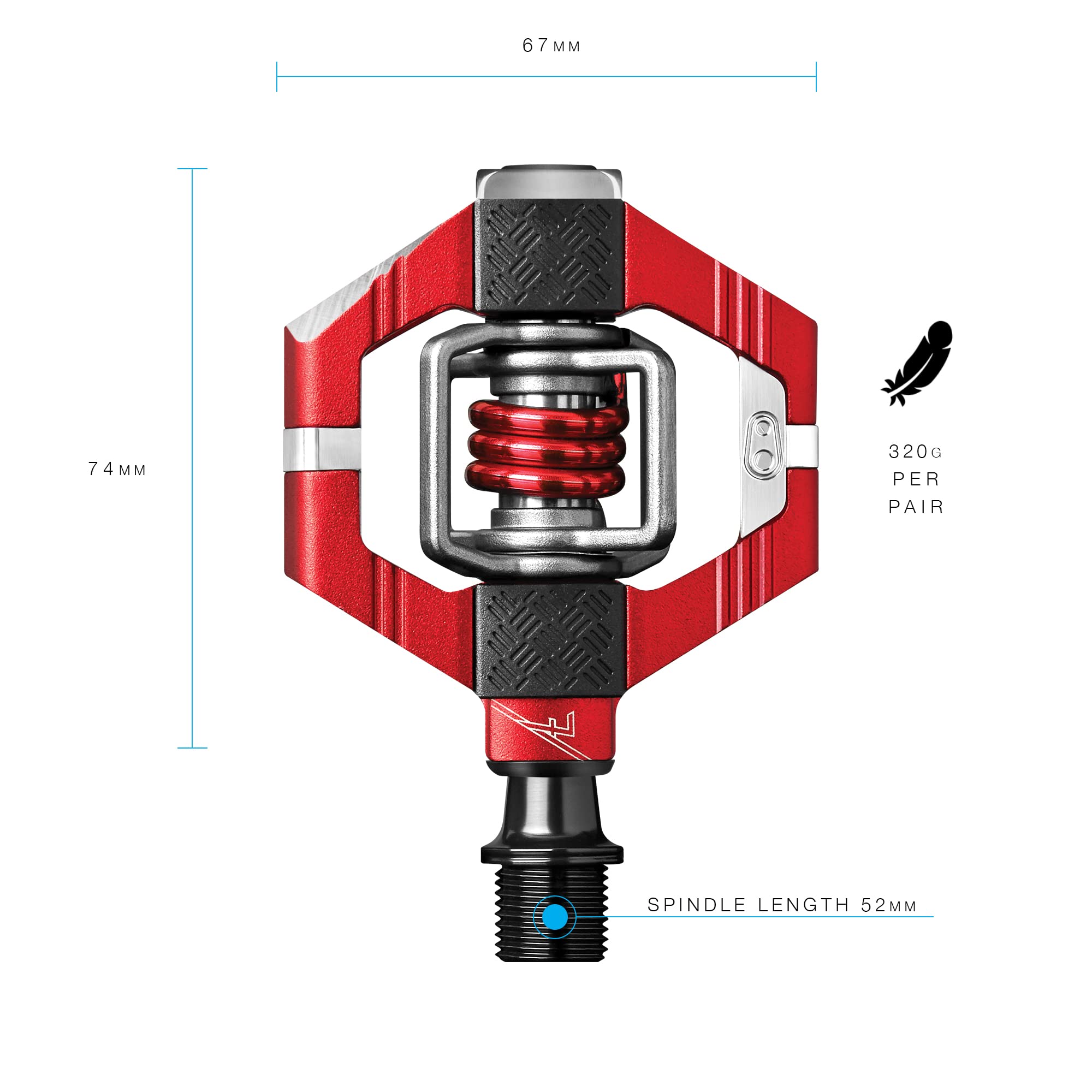 Crankbrothers Mtb Pedals Candy 7 Red