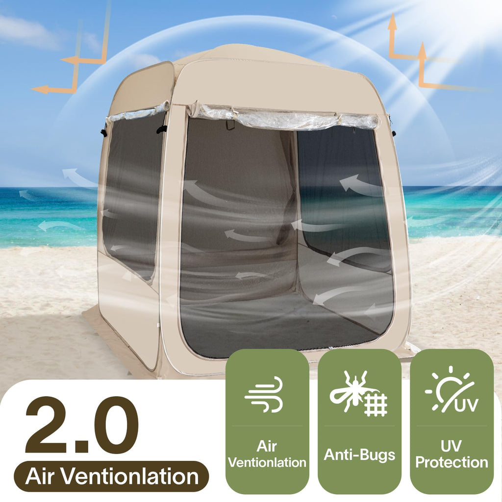 Alvantor Pop Up Screen House, 4 In 1 Outdoor Camping Tent,7'X7' Screen Room With Mosquito Netting &Waterproof Pvc, Suv Tent With