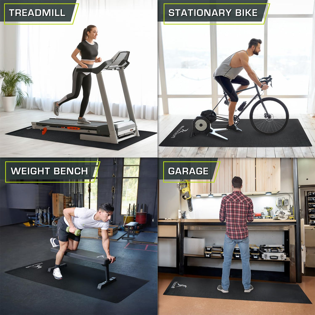 Prosource Exercise Equipment & Treadmill Mat High Density Pvc Floor Protector, 3 X 6.5-Feet