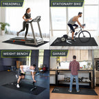 Prosource Exercise Equipment & Treadmill Mat High Density Pvc Floor Protector, 3 X 6.5-Feet