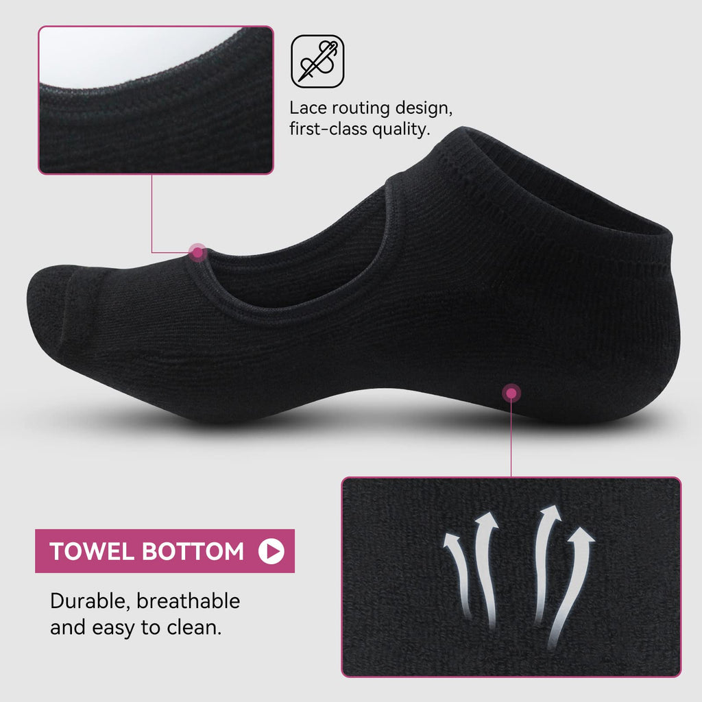 Yoga Socks Non Slip Skid Socks With Grips Pilates Ballet Barre Socks For Women
