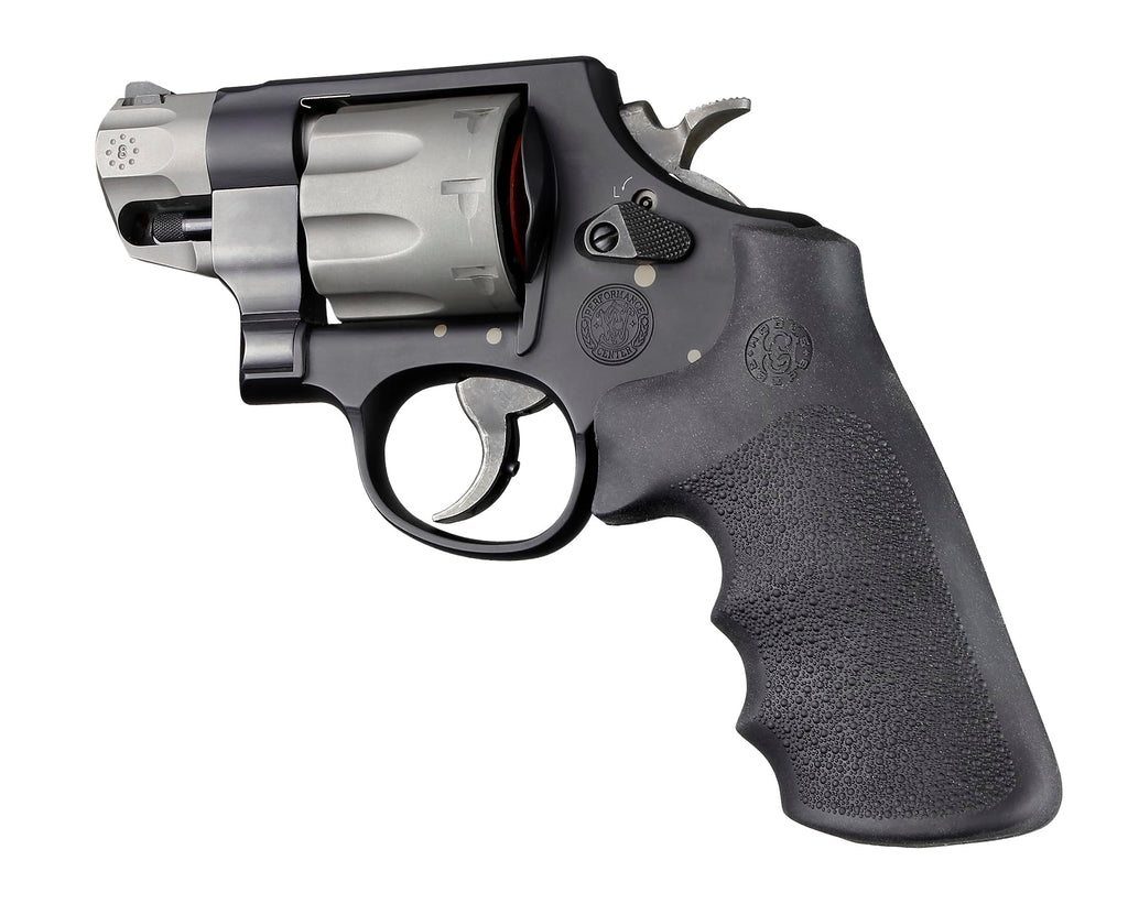 Hogue Overmolded Rubber Grip For S&W 460, 500, & Governor Round Butt (Tamer Conversion), K, L, N, X, & Z Frames, Black - 19022