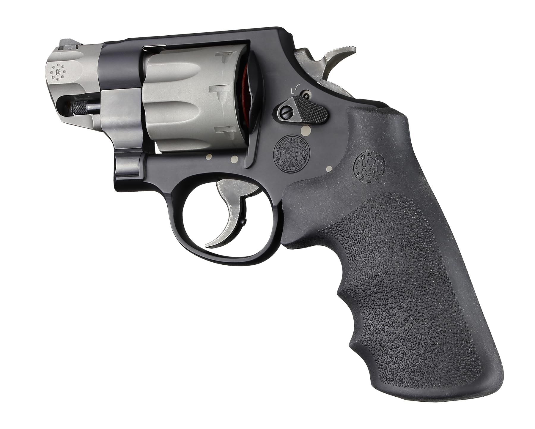 Hogue Overmolded Rubber Grip For S&W 460, 500, & Governor Round Butt (Tamer Conversion), K, L, N, X, & Z Frames, Black - 19022