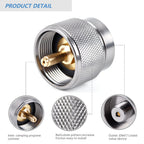 Propane To Butane Adapter Camping Stove Adapter Fuel Canister Gas Adapter 1Lb/16Oz Propane Small Tank Input En417 Lindal Valve O