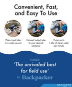 Katadyn Hiker Pro Hand Pump Water Filter For Backpacking, Camping, Emergency Survival