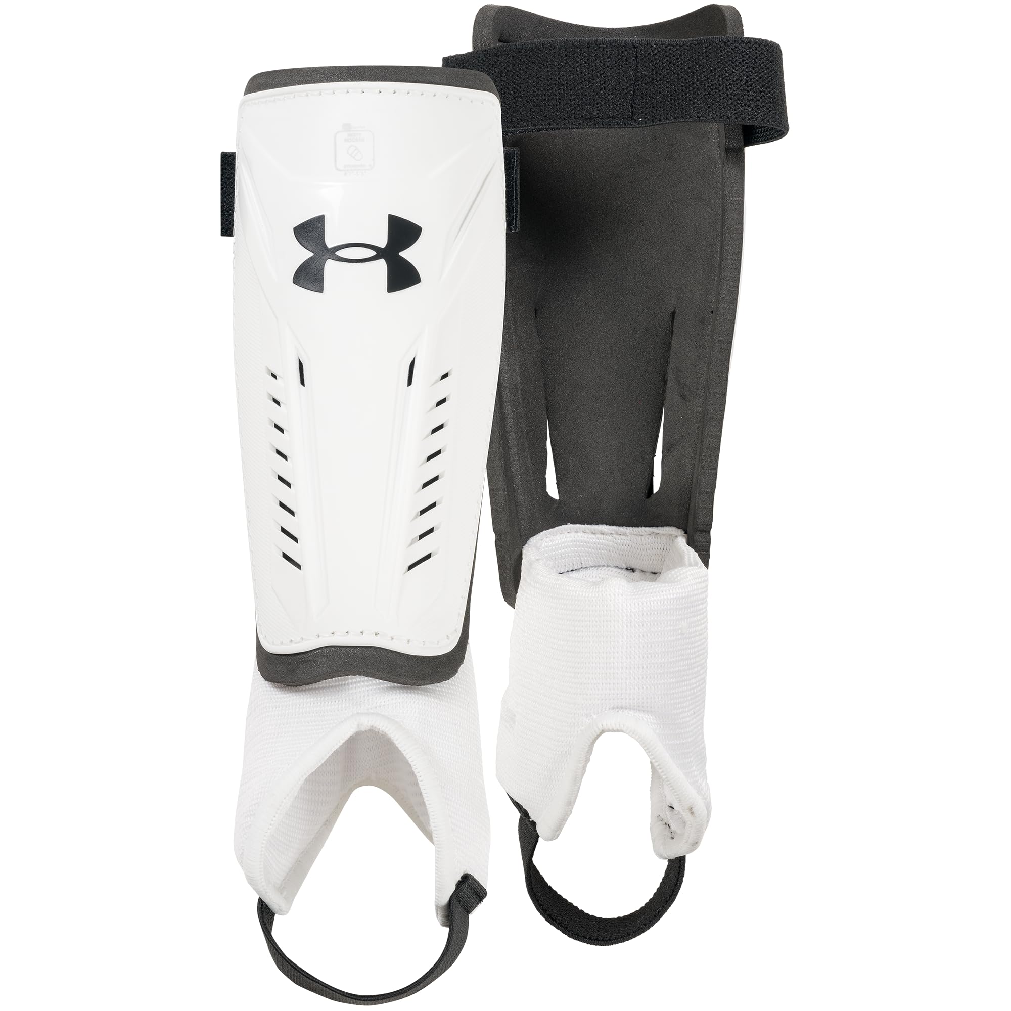 Ua Challenge Shin Guard Yth White/Black M