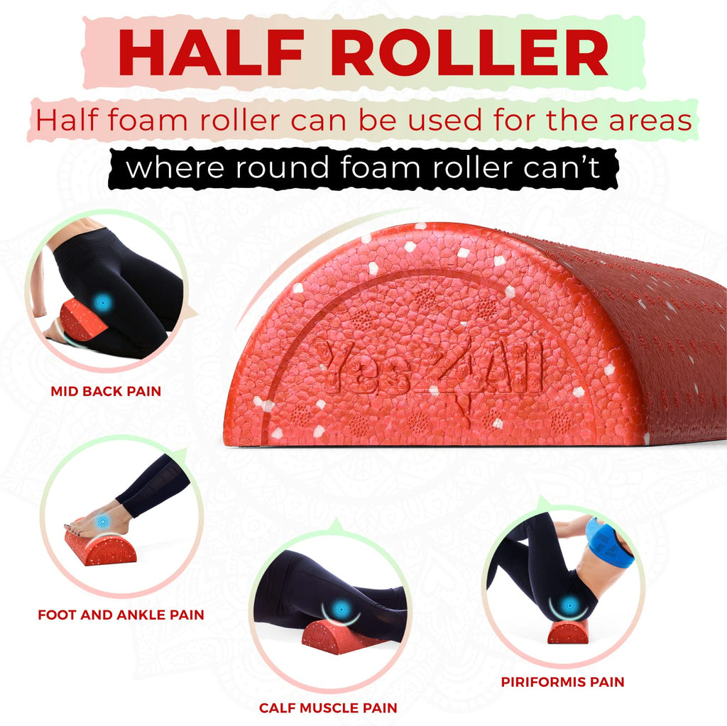Yes4All Half Roller Epp - Red Snow - 36 Inch