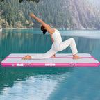 Awsum 10Ft Tumbling Mats With Roller Inflatable Gymnastics Mat Tumble Track With Electric Pump For Home Use/Gym