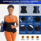 Traininggirl Women Waist Trainer Trimmer Corset Weight Loss Tummy Wrap Workout Belt Sweat Belly Band Sports Girdle Sauna Suit Bl
