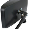 Attwood 13066-7 Universal Adjustable Clamp-On Water Ski Rear View Boat Mirror, Black