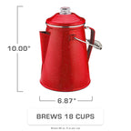 Coletti Classic Percolator Coffee Pot - Camping Coffee Percolator, Campfire Coffee Pot - Camping For Groups - Brew For The Whole