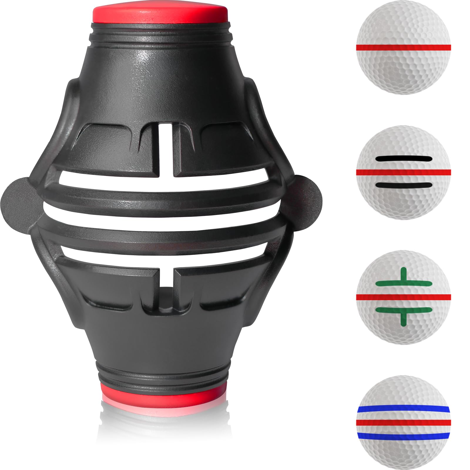 OlibaDu 1 Pack 360 Triple Line Golf Ball Marker