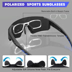 Polarized Sports Sunglasses For Men Women,Running Baseball Fishing Sunglasses,Cycling Mtb Bike Glasses Uv400