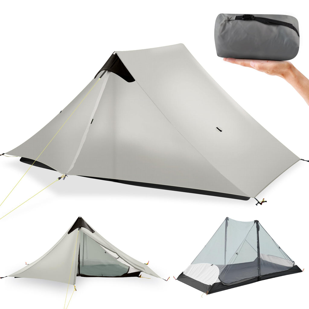 Ultralight Tent 3-Season Backpacking Tent 2 Person Camping Tent, Outdoor Lightweight Lanshan Camping Tent Shelter For Camping, T