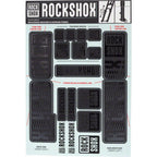 Rockshox Fork Decal Kit - 35Mm Dual Crown, Stealth Black