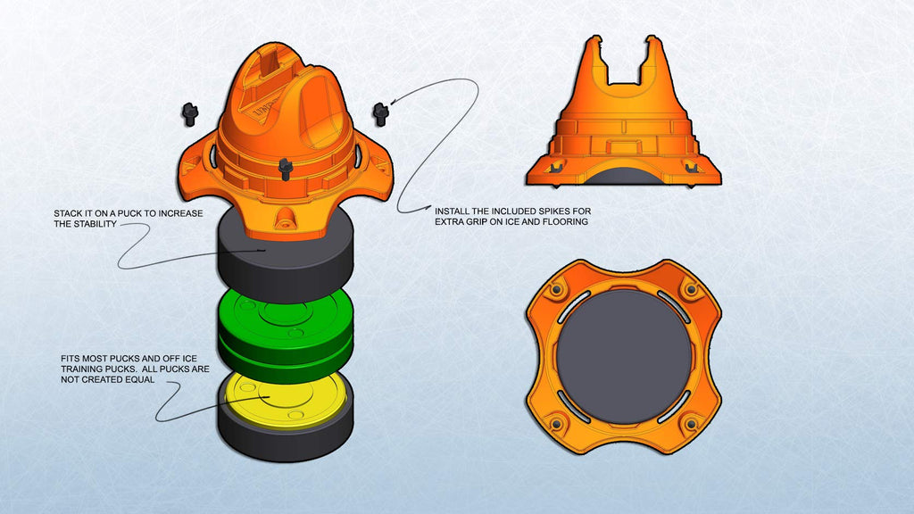 Hockey Dot Underpass-X Training Cones Set Of 6