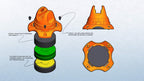 Hockey Dot Underpass-X Training Cones Set Of 6