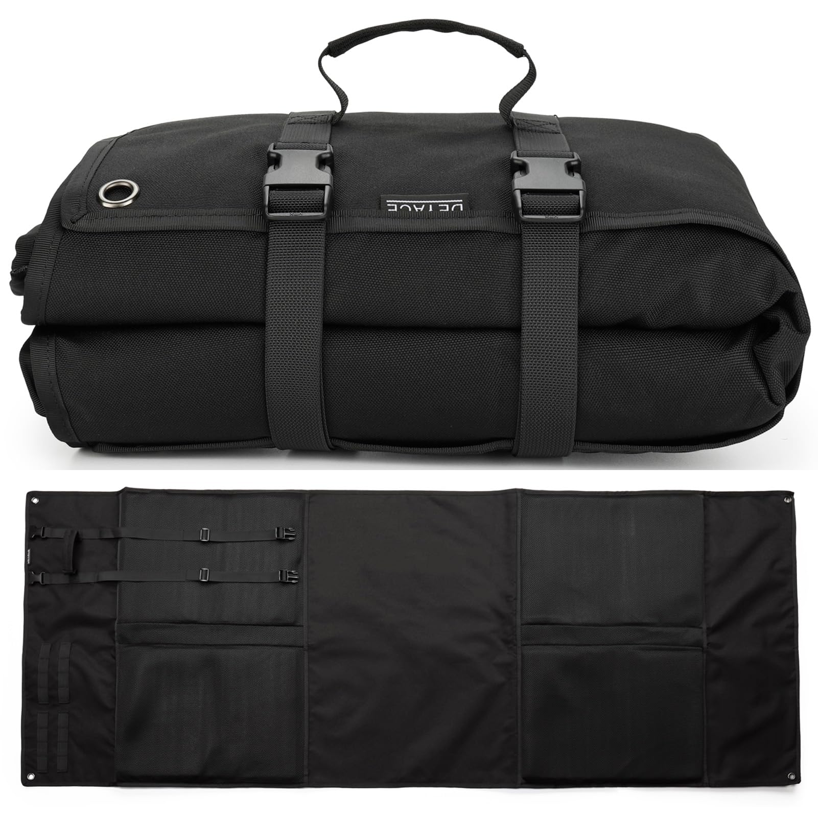 Deyace Shooting Mats Prone Padded, Extra Large Portable Roll Up Shooting Padded Mat For Range Shooting And Hunting (Black)