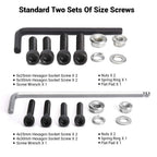 Tobwolf 1 Pair Mini Bike Rear Pedals, 3.1X1.6 In / 8X4Cm Aluminium Alloy Folding Bike Pegs, Non-Slip Bicycle Footrests, Foot Pla