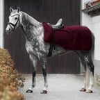 Horze Kiel Riding Blanket With Fleece - Dark Red - 81 In