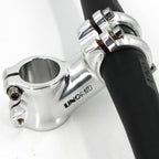 Meische Retro Silver 31.8 Stem 70Mm Mountain Bike Stem,35 Degree Bicycle Stem Riser Short Handlebar Stem For Mtb, Road Bike, Bmx