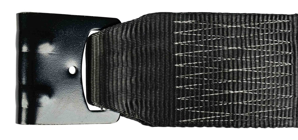 Mytee Products Winch Straps 4 X 30 Black Heavy Duty Tie Down Wflat Hook Wll 5400 Lbs  4 Inch Cargo Control For Flatbed Truck Uti
