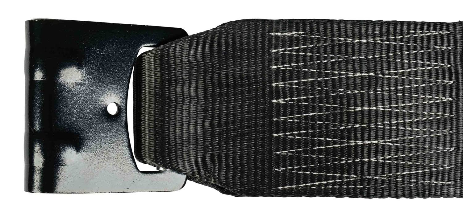 Mytee Products Winch Straps 4 X 30 Black Heavy Duty Tie Down Wflat Hook Wll 5400 Lbs  4 Inch Cargo Control For Flatbed Truck Uti