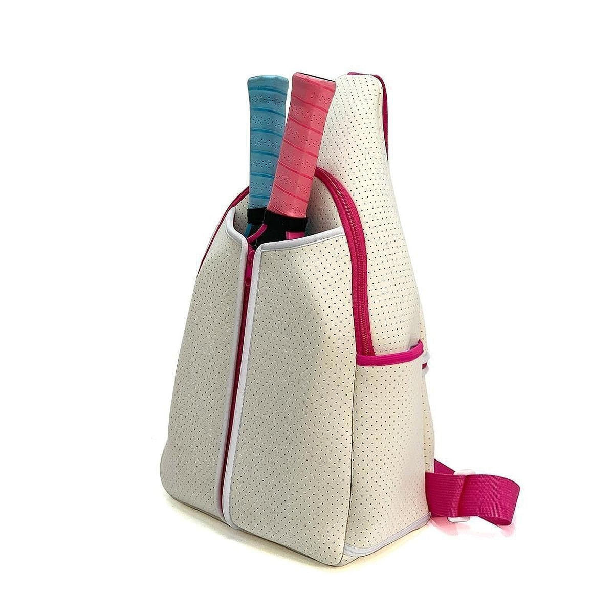 Trendynest Pickleball Bag Outdoor Sports Bag Professional Pickleball Racket Storage Bag White