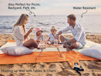 WEKAPO Beach Blanket - Sandproof Waterproof Extra Large Beach Mat | Oversized Sand-Free Lightweight Quick-Drying | Beach Essenti