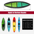 Libzaki 12.3-13.5Ft Kayak Cover Accessories, Waterproof & Uv Protection Sup Paddle Boards Cover For Indoor/Outdoor Storage-L-Bla