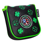 Big Teeth Lucky Clover Mallet Putter Cover Magnetic, Putter Covers For Golf Clubs Mallet, Putter Headcover Mallet Funny Fit Tayl