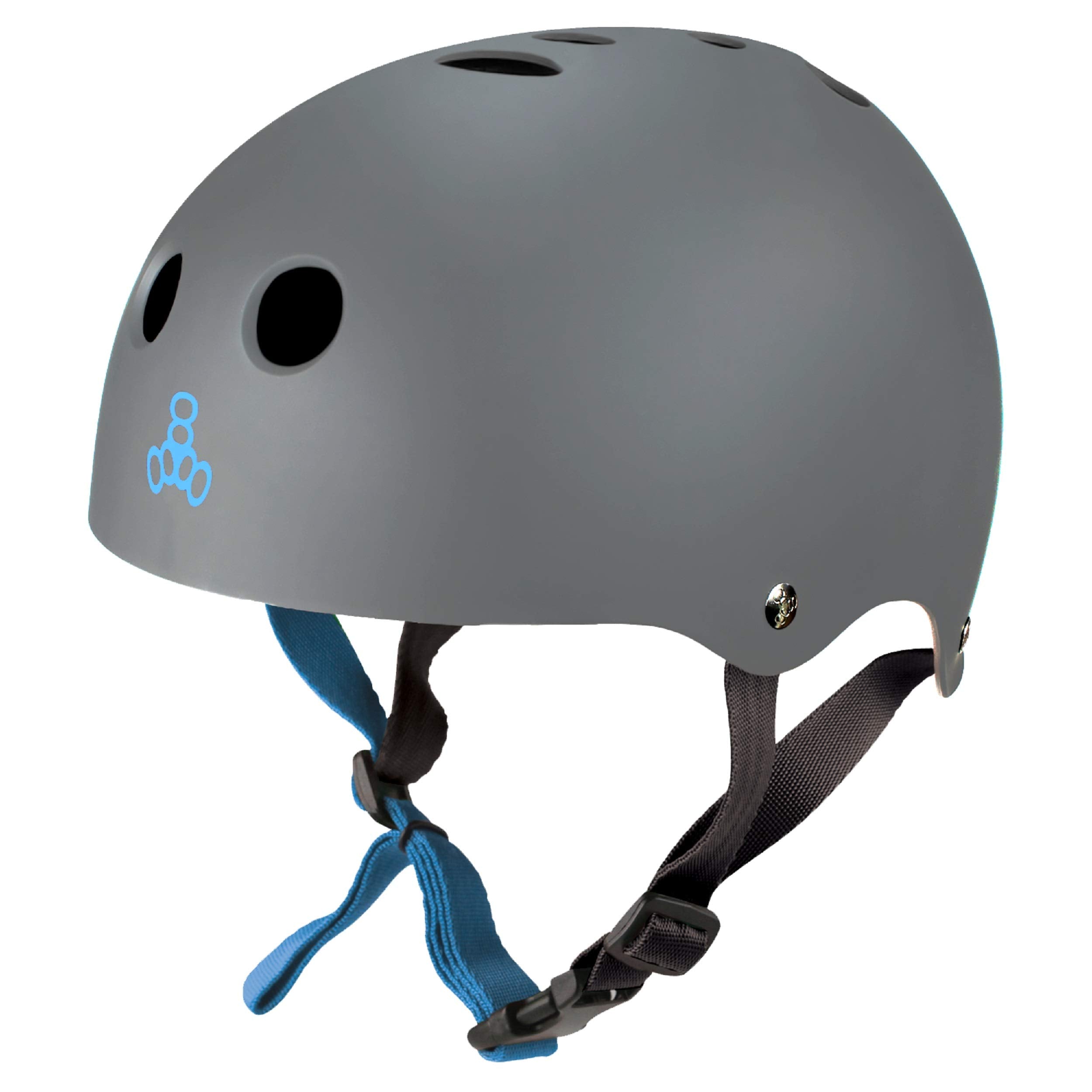 Triple Eight Sweatsaver Halo Water Helmet for Wakeboarding and Waterskiing, Carbon Rubber, Small