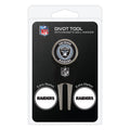 Team Golf Nfl Las Vegas Raiders Divot Tool Pack With 3 Golf Ball Markers Divot Tool With 3 Golf Ball Markers Pack, Markers Are R
