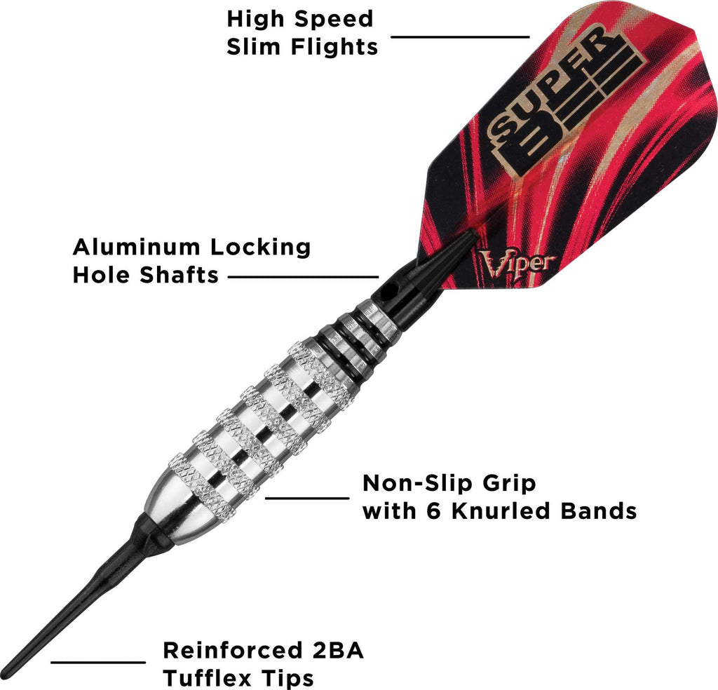Viper Super Bee Silver Soft Tip Darts 16 Grams