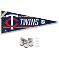 WinCraft Minnesota Twins Pennant Banner and Wall Tack Pads