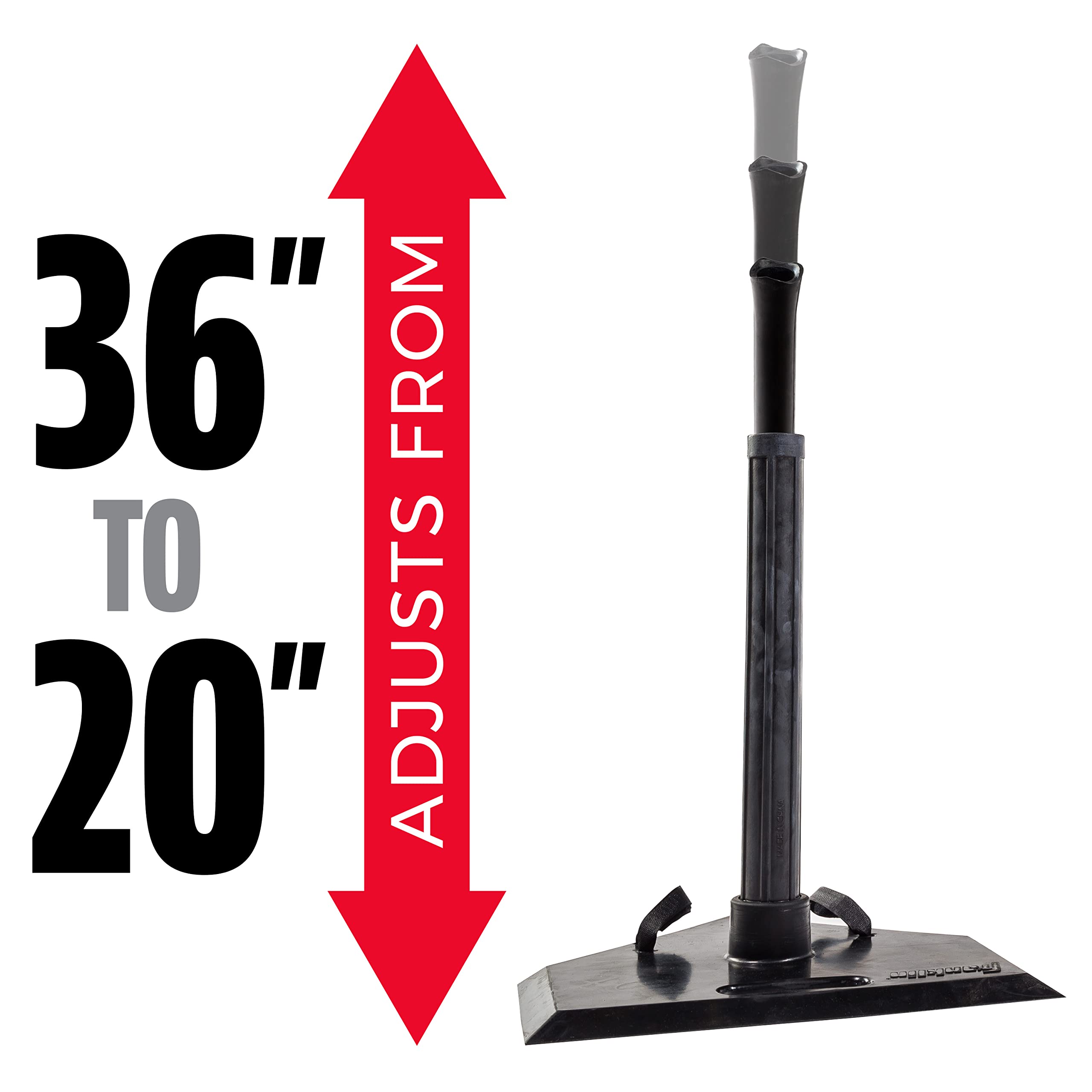 Franklin Sports Kids Teeball Batting Tee - 1 Position Hitting Tee For Teeball, Softball + Baseball + Stand - Adjustable Youth Te