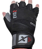 Skott 2019 Evo 2 Weightlifting Gloves With Integrated Wrist Wrap Support-Double Stitching For Extra Durability-Get Ripped With T